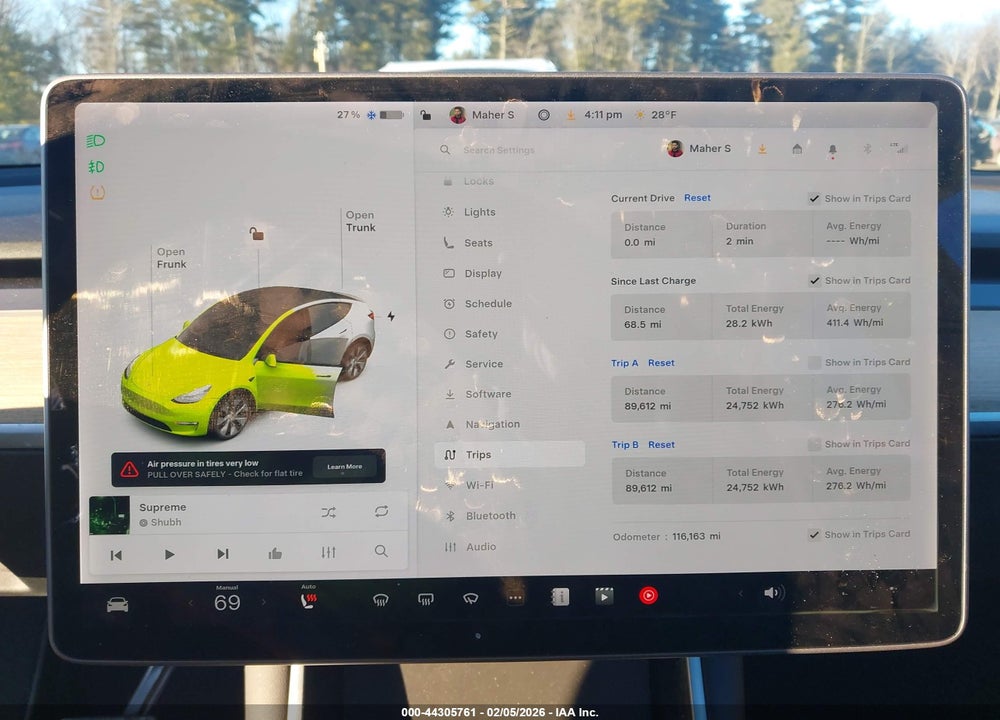 2020 TESLA MODEL Y LONG RANGE DUAL MOTOR ALL-WHEEL DRIVE VIN: 5YJYGDEEXLF037010