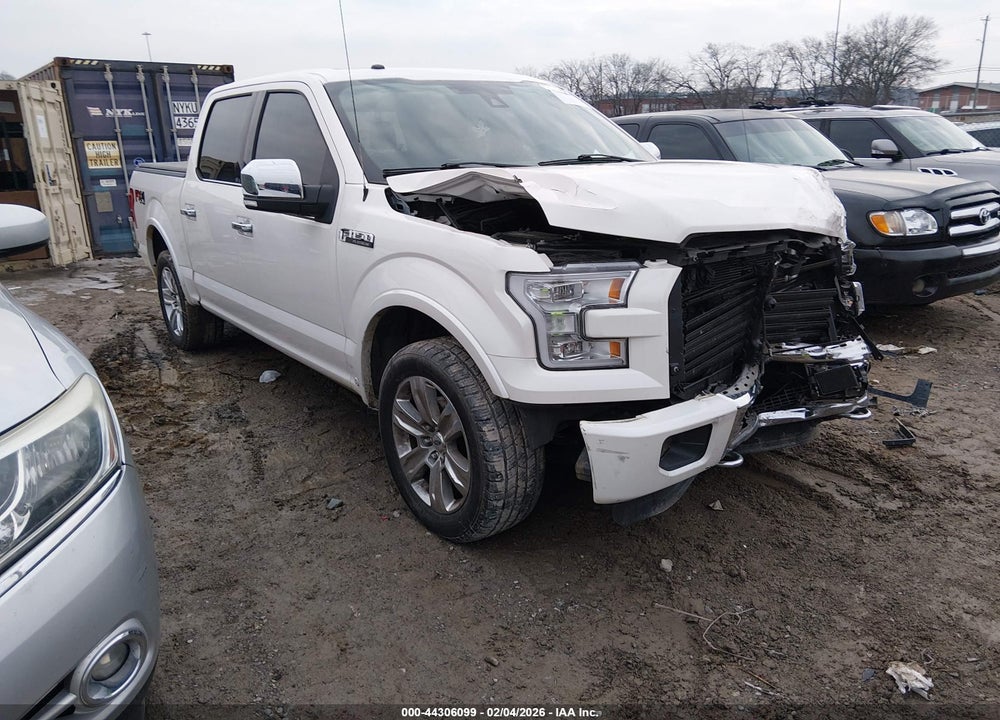 2016 FORD F-150 PLATINUM VIN: 1FTEW1EF1GFA43163