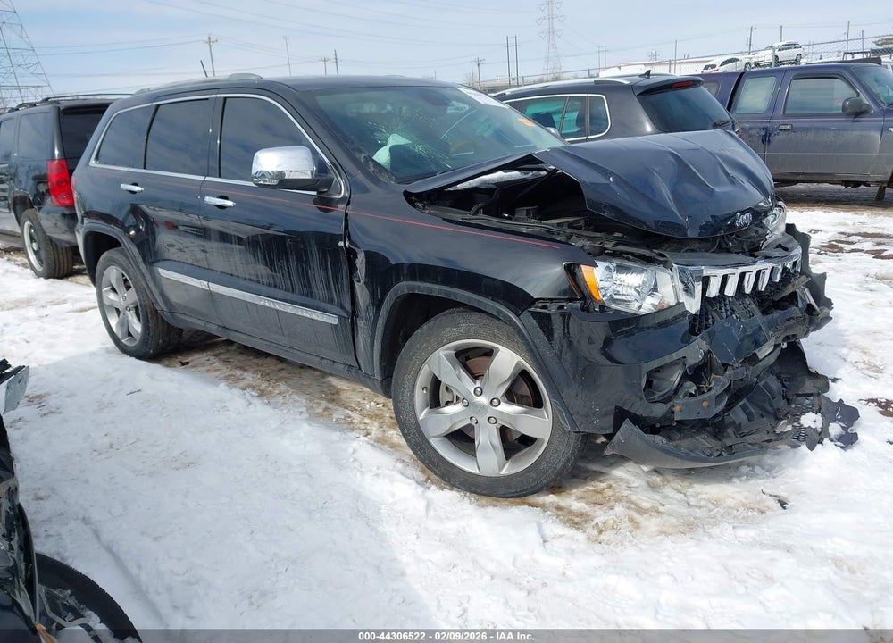 2012 JEEP GRAND CHEROKEE OVERLAND VIN: 1C4RJFCT5CC105052