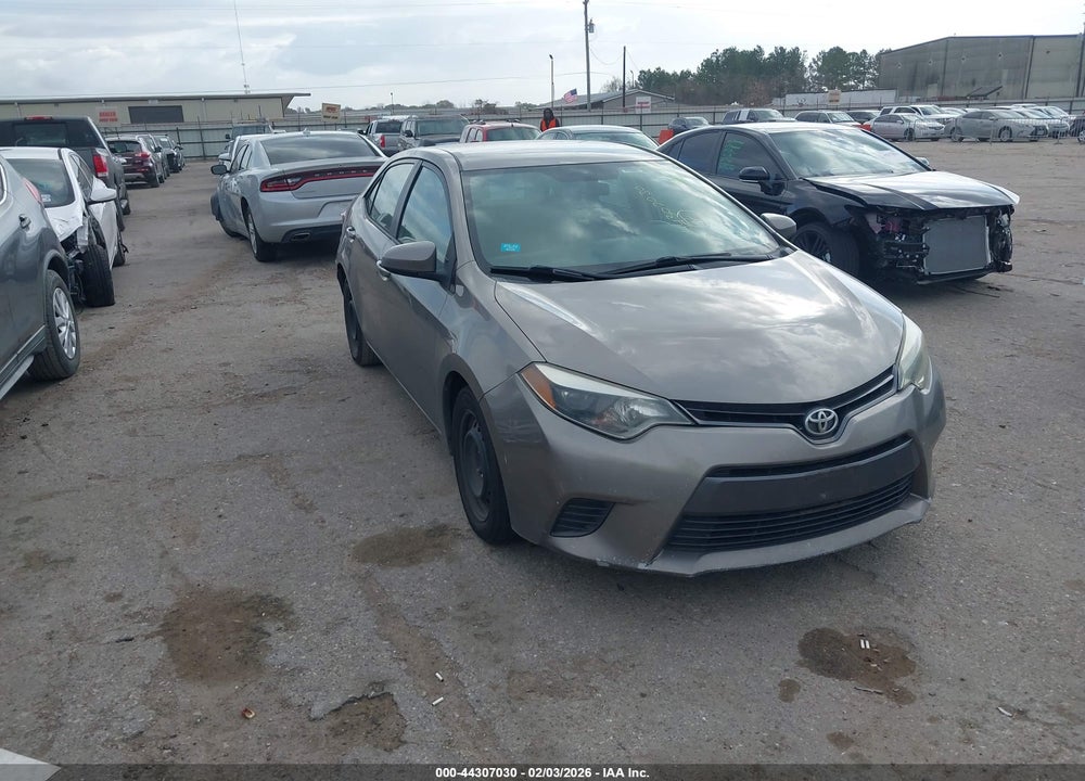 2016 TOYOTA COROLLA LE VIN: 2T1BURHE4GC694838