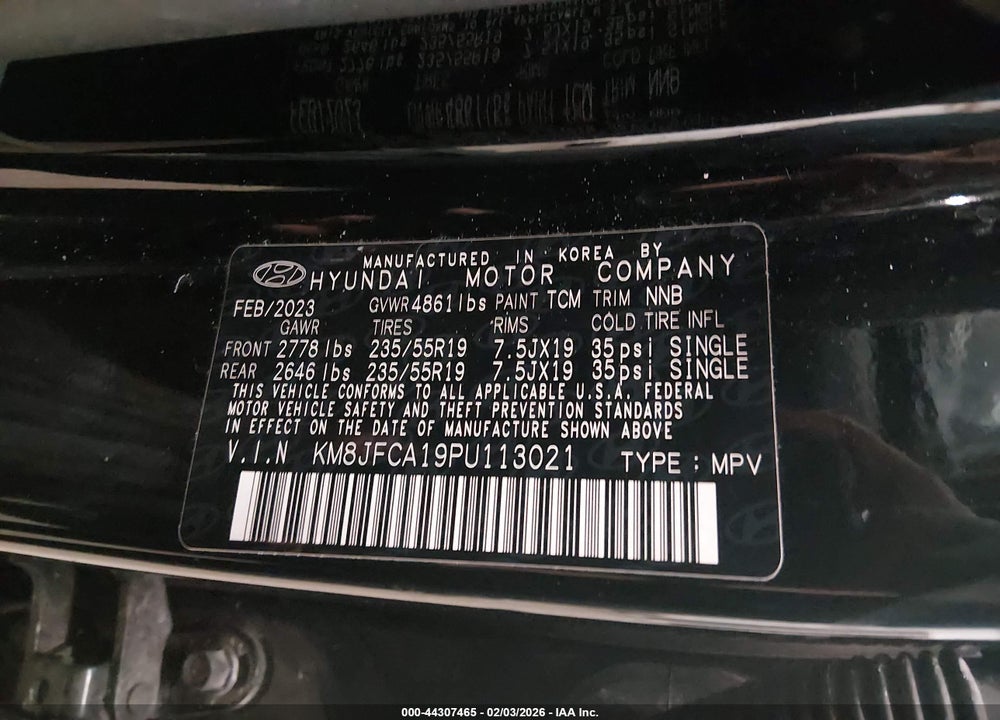 2023 HYUNDAI TUCSON HYBRID SEL CONVENIENCE VIN: KM8JFCA19PU113021