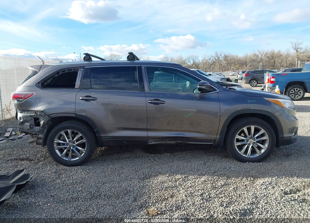 2014 TOYOTA HIGHLANDER LIMITED V6 VIN: 5TDDKRFH9ES030177