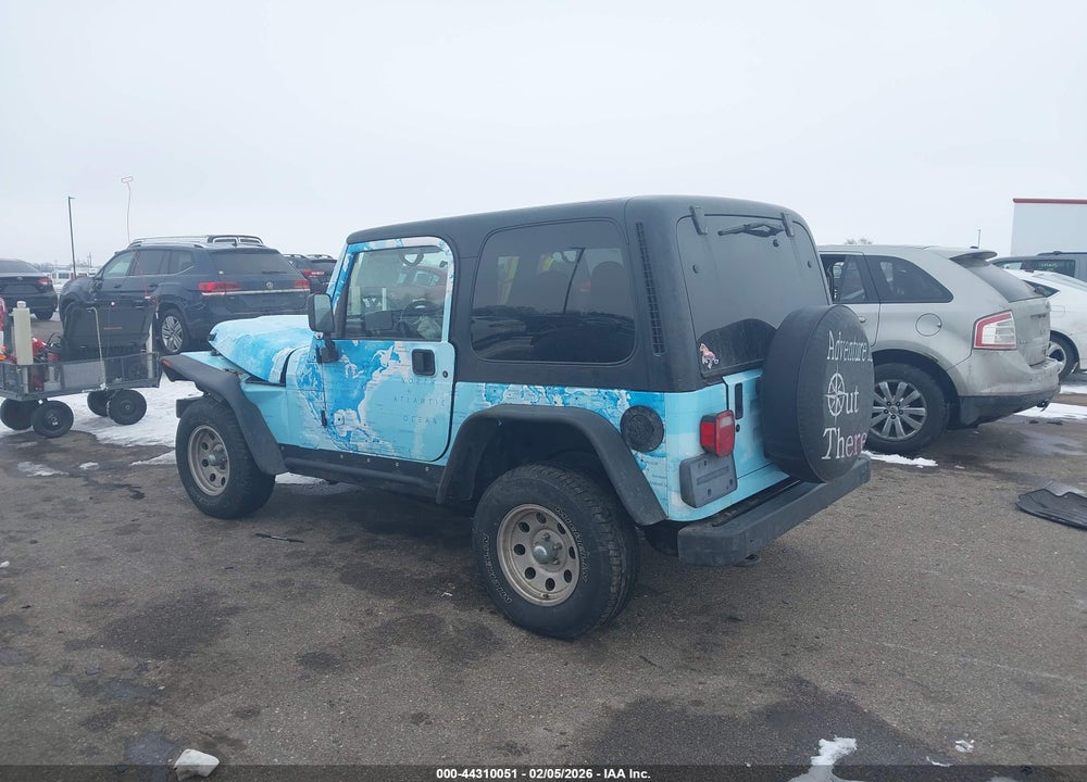 2002 JEEP WRANGLER X VIN: 1J4FA39S82P746794