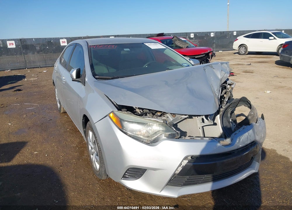 2016 TOYOTA COROLLA LE VIN: 5YFBURHE9GP439277