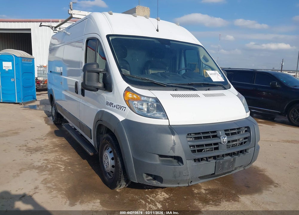 2017 RAM PROMASTER 2500 HIGH ROOF 159 WB VIN: 3C6TRVDG7HE544142