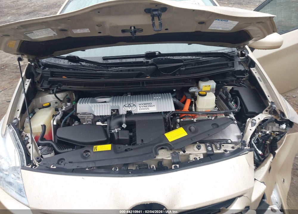 2011 TOYOTA PRIUS FIVE VIN: JTDKN3DU1B0296383