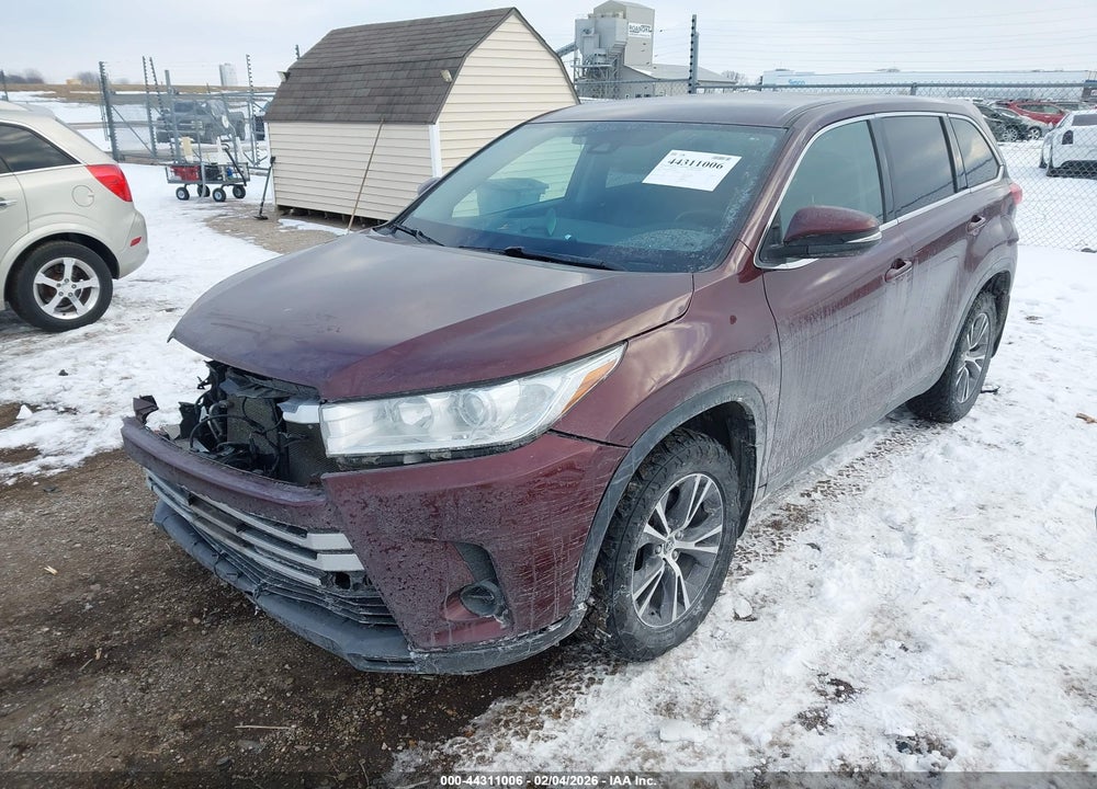 2019 TOYOTA HIGHLANDER LE VIN: 5TDZARFH0KS054727