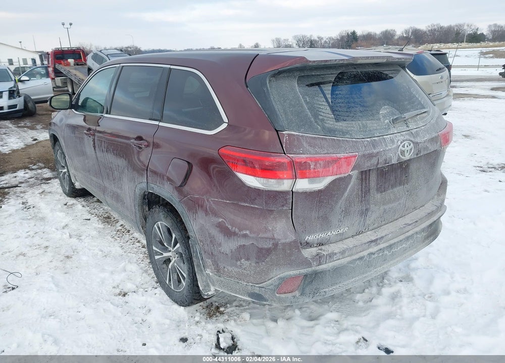 2019 TOYOTA HIGHLANDER LE VIN: 5TDZARFH0KS054727