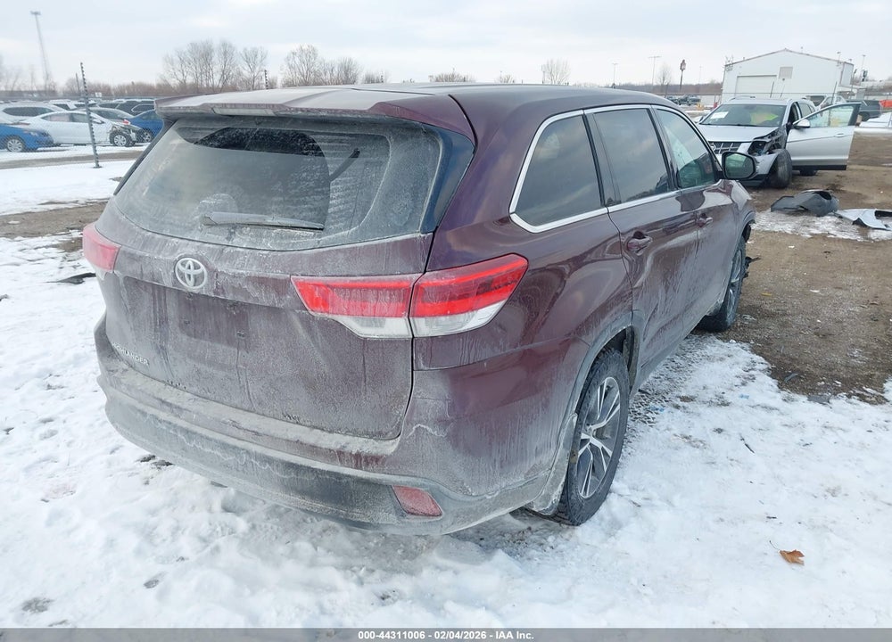 2019 TOYOTA HIGHLANDER LE VIN: 5TDZARFH0KS054727