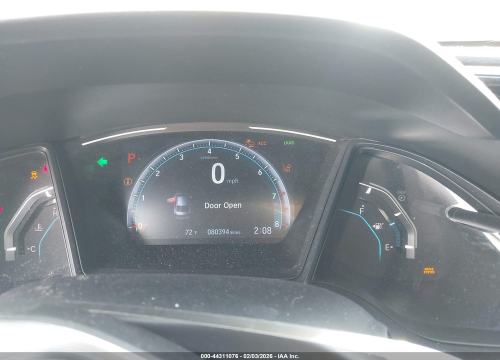 2019 HONDA CIVIC LX VIN: 19XFC2F63KE049339