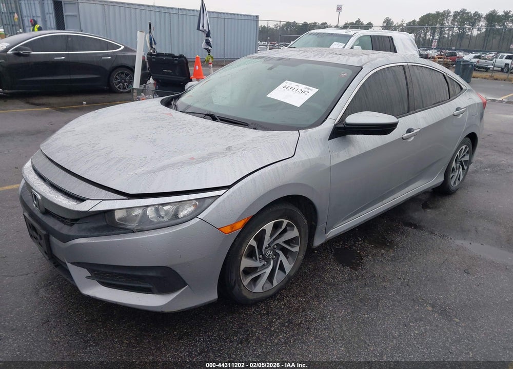 2018 HONDA CIVIC EX VIN: 2HGFC2F76JH609741