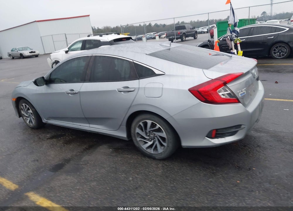 2018 HONDA CIVIC EX VIN: 2HGFC2F76JH609741