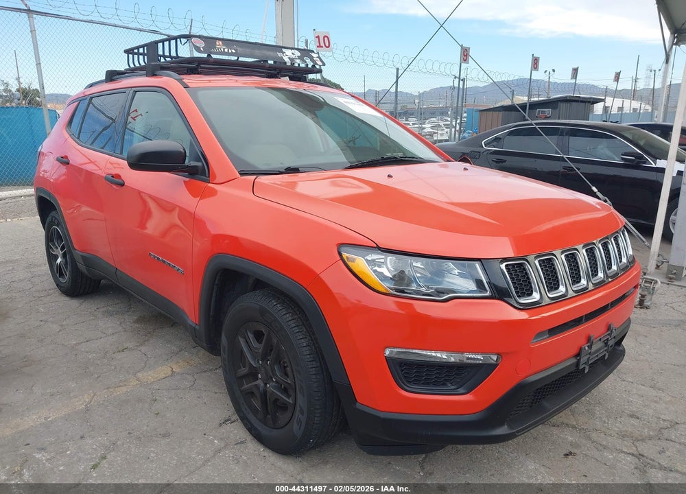 2018 JEEP COMPASS SPORT FWD VIN: 3C4NJCAB2JT107169