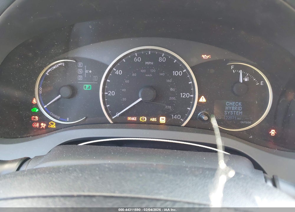 2016 LEXUS CT 200H VIN: JTHKD5BH7G2256601