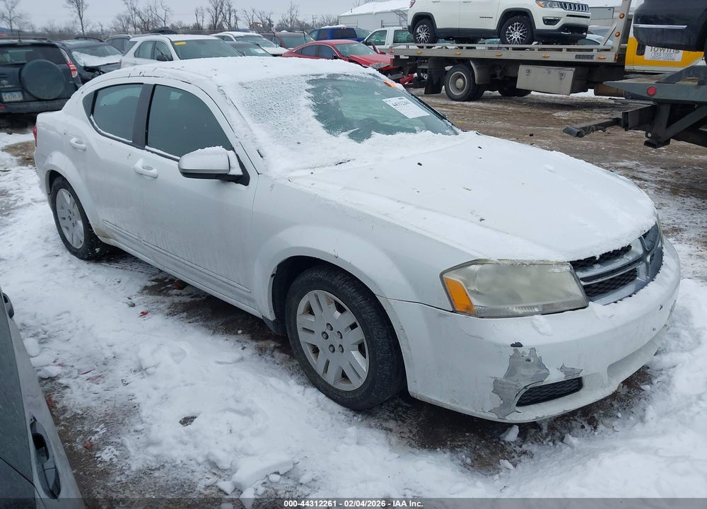2012 DODGE AVENGER SE VIN: 1C3CDZAB7CN274927