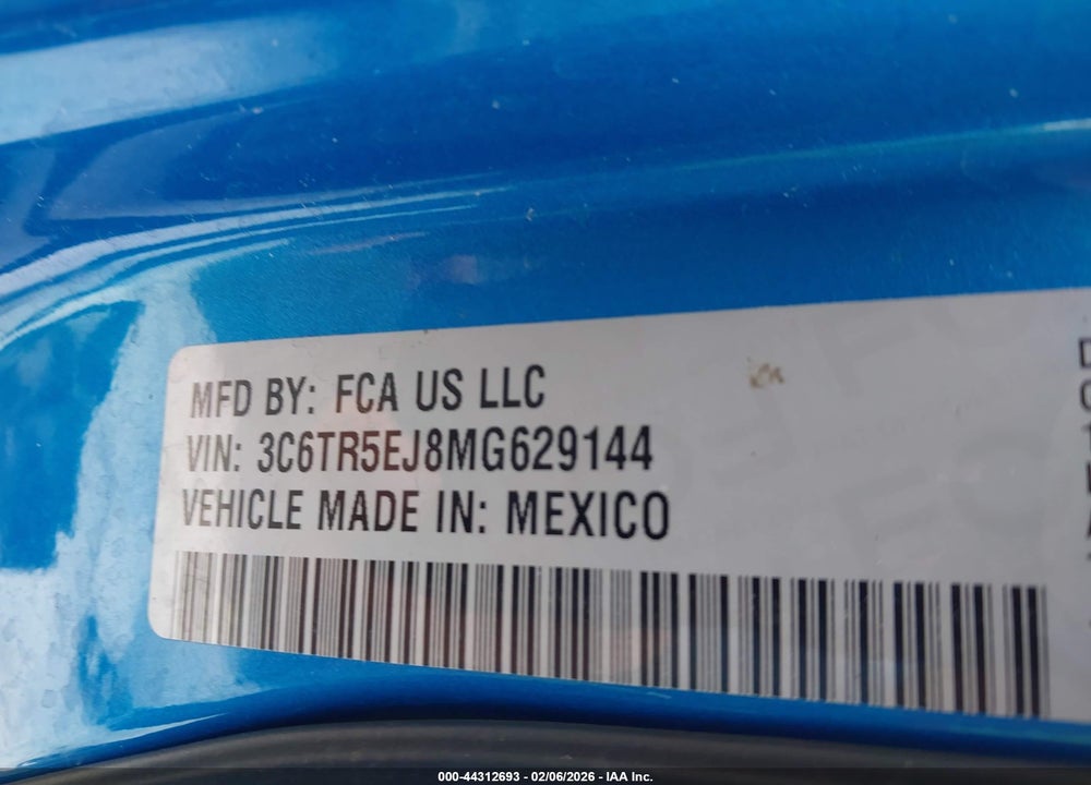 2021 RAM 2500 POWER WAGON  4X4 6'4 BOX VIN: 3C6TR5EJ8MG629144