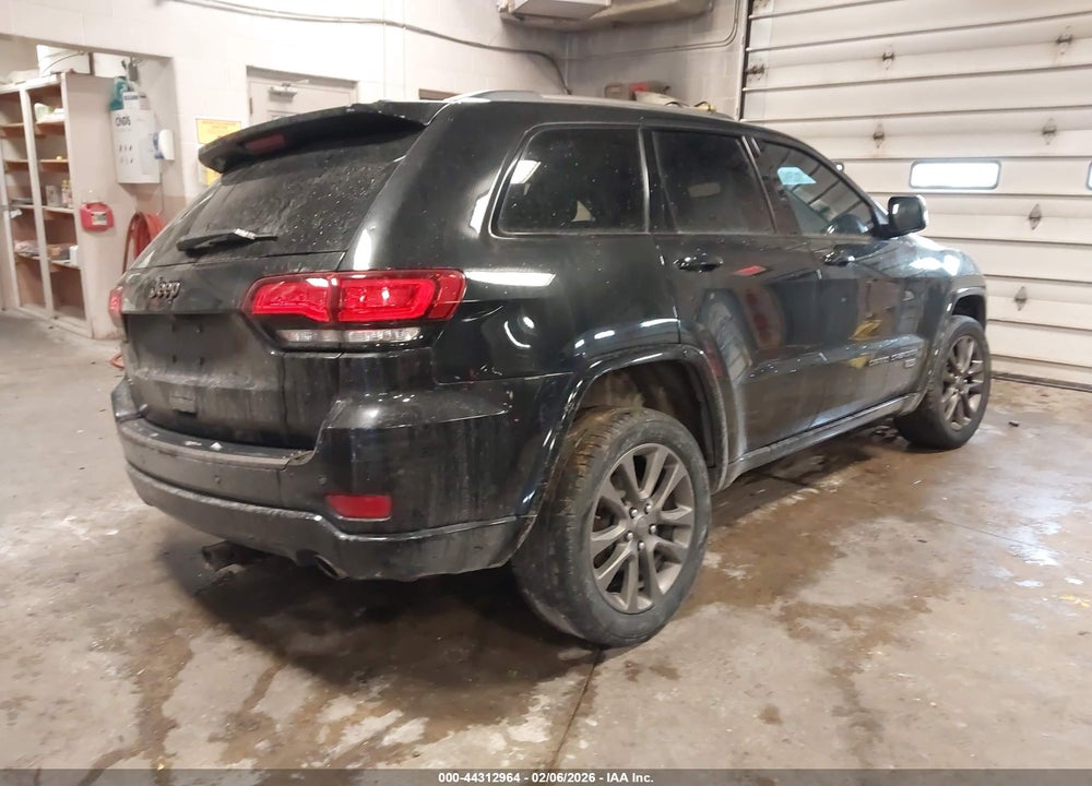 2016 JEEP GRAND CHEROKEE LIMITED 75TH ANNIVERSARY VIN: 1C4RJFBG0GC333325