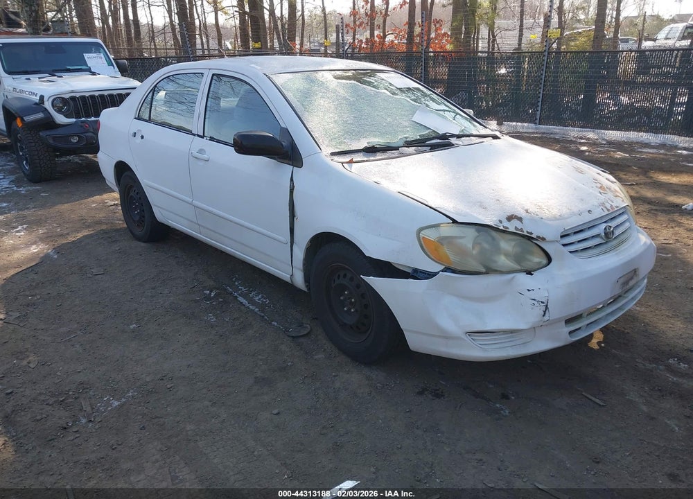 2003 TOYOTA COROLLA CE VIN: 2T1BR32E83C026591