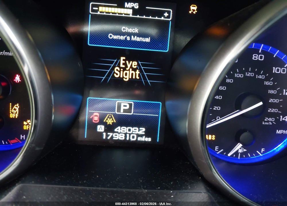 2016 SUBARU OUTBACK 2.5I LIMITED VIN: 4S4BSBNC3G3222974