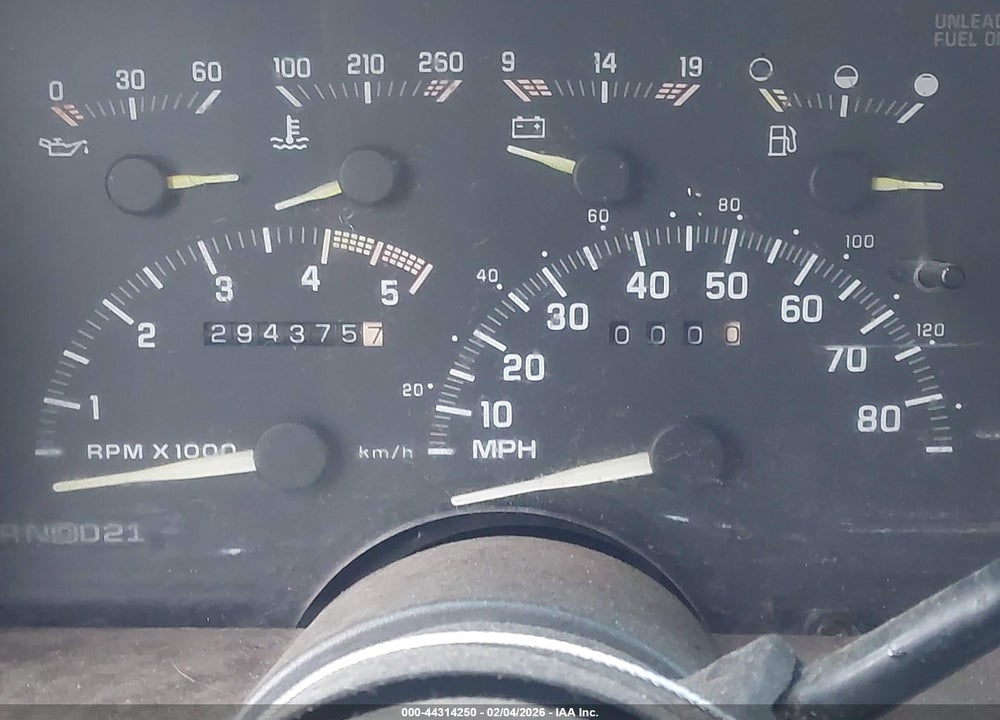 1992 CHEVROLET BLAZER K1500 VIN: 1GNEK18K4NJ358867