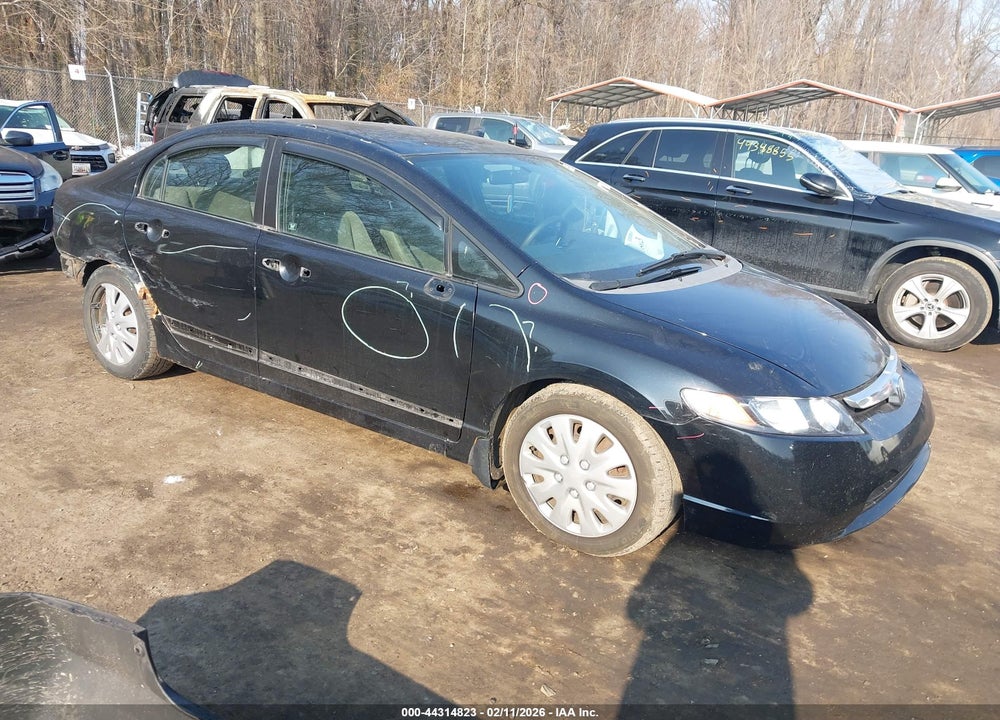 2007 HONDA CIVIC LX VIN: 1HGFA16517L137961