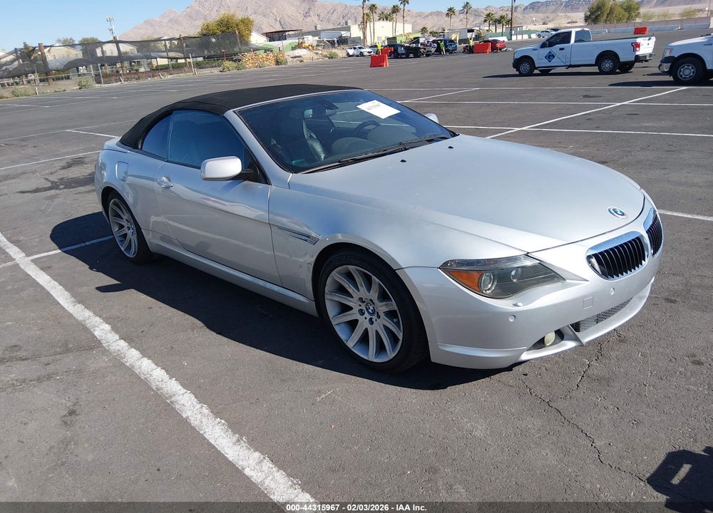 2005 BMW 645CI VIN: WBAEK73445B323791