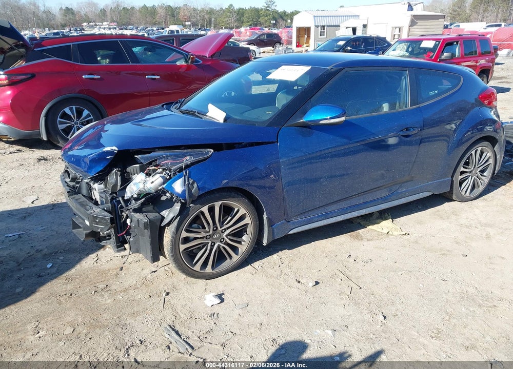 2016 HYUNDAI VELOSTER TURBO VIN: KMHTC6AEXGU273382