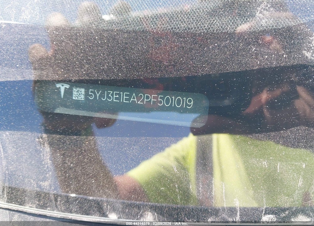 2023 TESLA MODEL 3 REAR-WHEEL DRIVE VIN: 5YJ3E1EA2PF501019