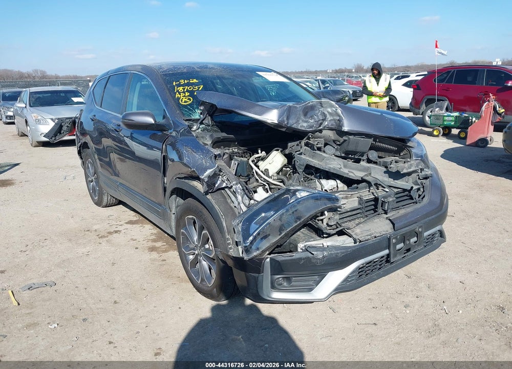 2022 HONDA CR-V AWD EX VIN: 2HKRW2H56NH637356