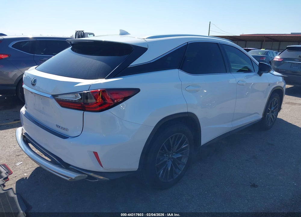 2016 LEXUS RX 350 F SPORT VIN: 2T2BZMCA3GC018546