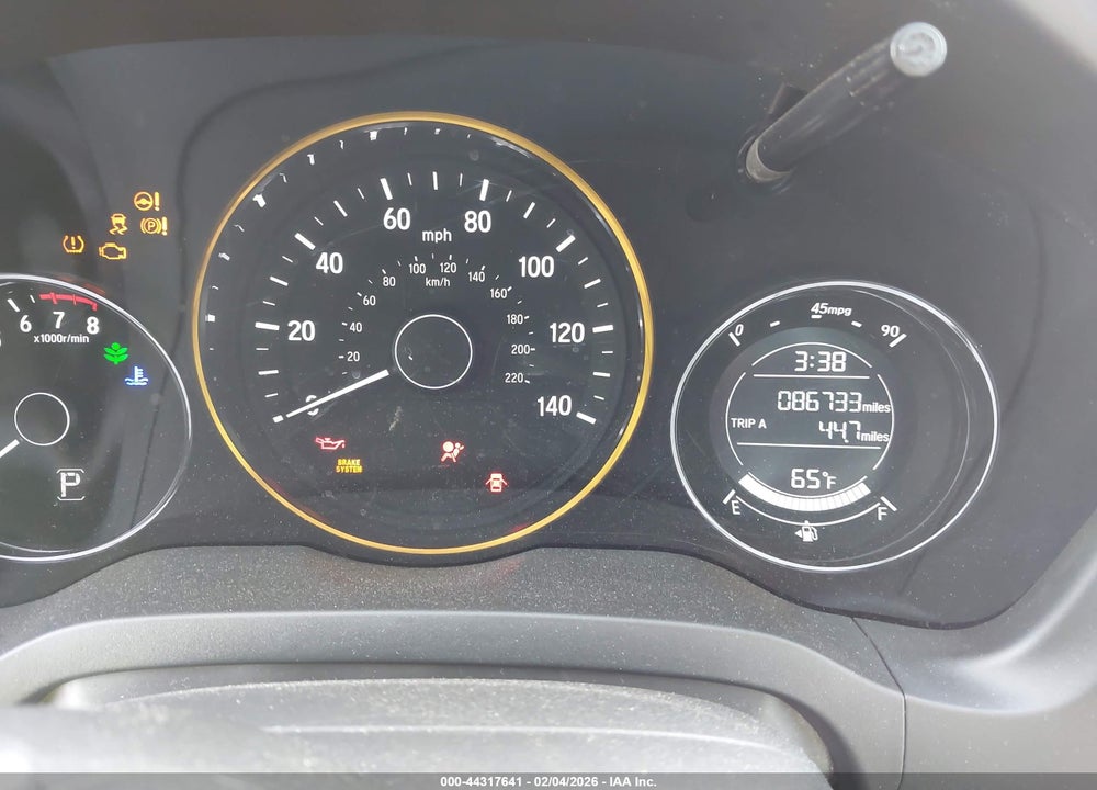 2016 HONDA HR-V LX VIN: 3CZRU5H3XGM739935