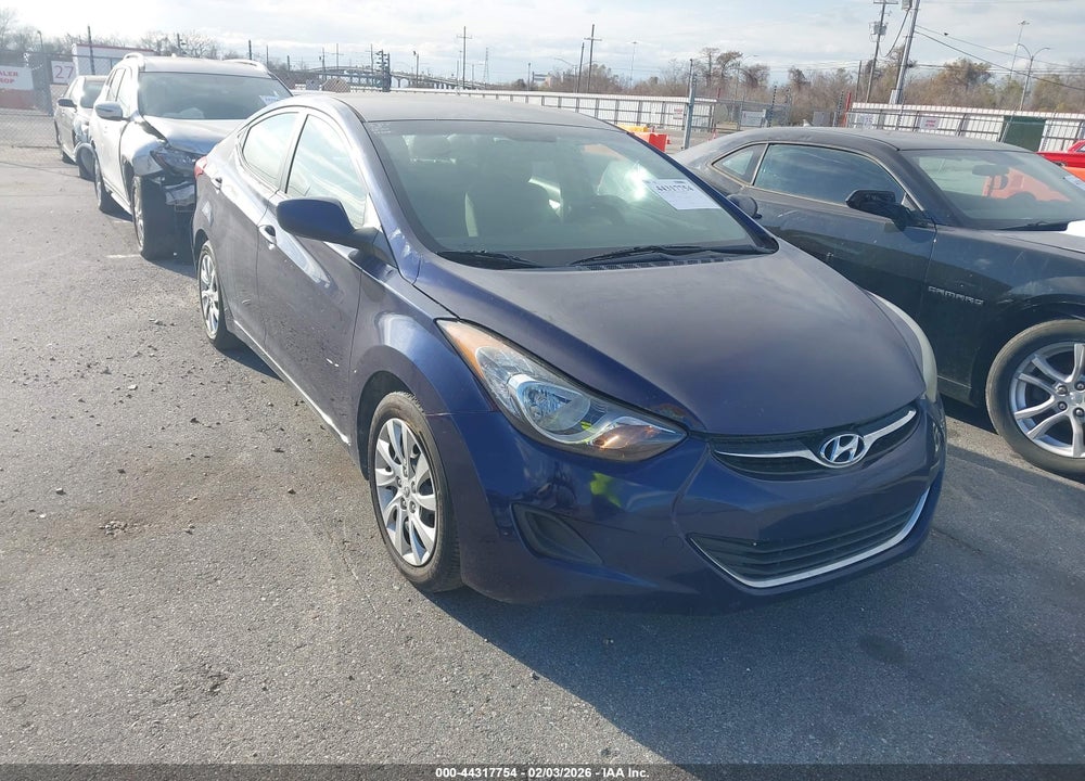 2012 HYUNDAI ELANTRA GLS VIN: 5NPDH4AE9CH072687