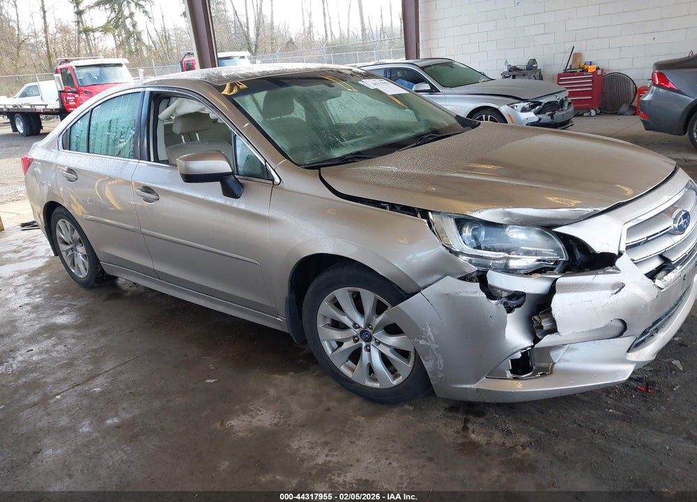 2016 SUBARU LEGACY 2.5I PREMIUM VIN: 4S3BNAC61G3029497