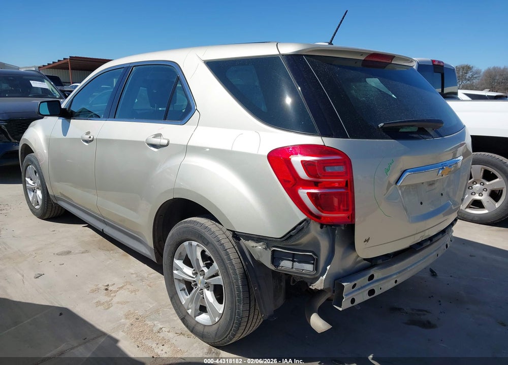 2016 CHEVROLET EQUINOX LS VIN: 2GNALBEK4G1115255