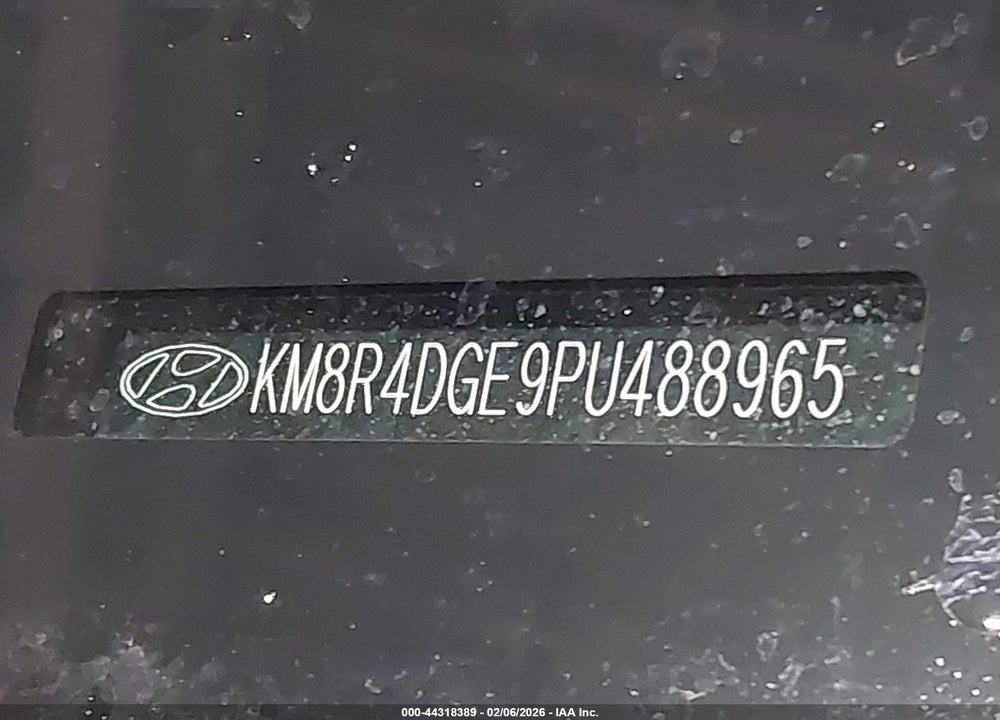 2023 HYUNDAI PALISADE SEL VIN: KM8R4DGE9PU488965