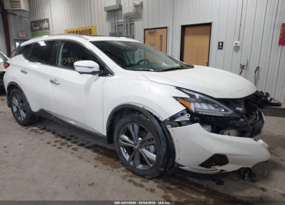 2022 NISSAN MURANO PLATINUM INTELLIGENT AWD VIN: 5N1AZ2DSXNC119922