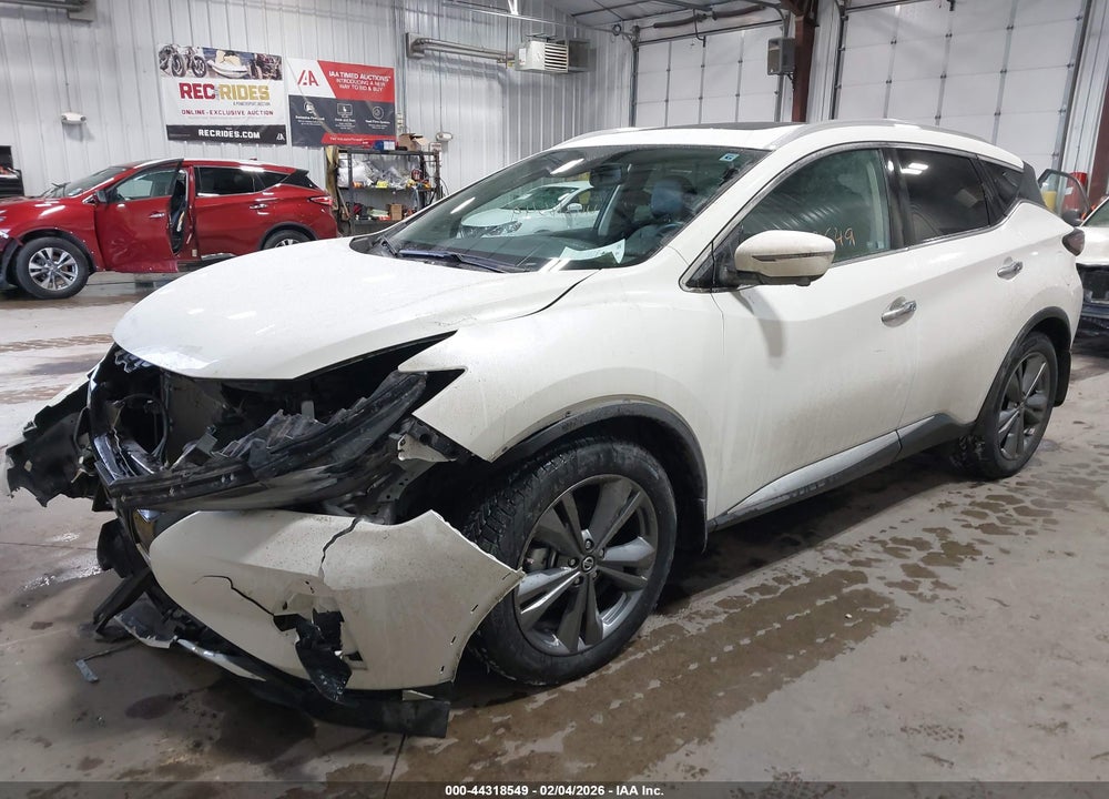 2022 NISSAN MURANO PLATINUM INTELLIGENT AWD VIN: 5N1AZ2DSXNC119922