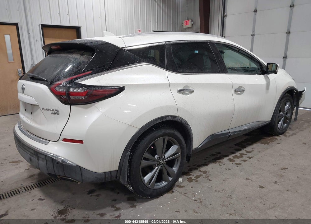 2022 NISSAN MURANO PLATINUM INTELLIGENT AWD VIN: 5N1AZ2DSXNC119922