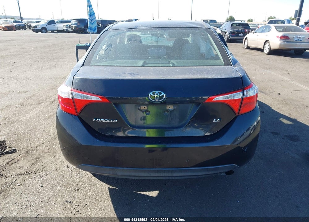2016 TOYOTA COROLLA LE VIN: 5YFBURHE5GP525220