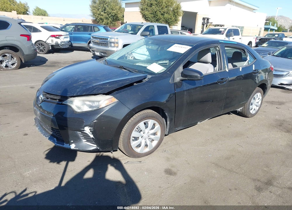 2016 TOYOTA COROLLA LE VIN: 5YFBURHE5GP525220