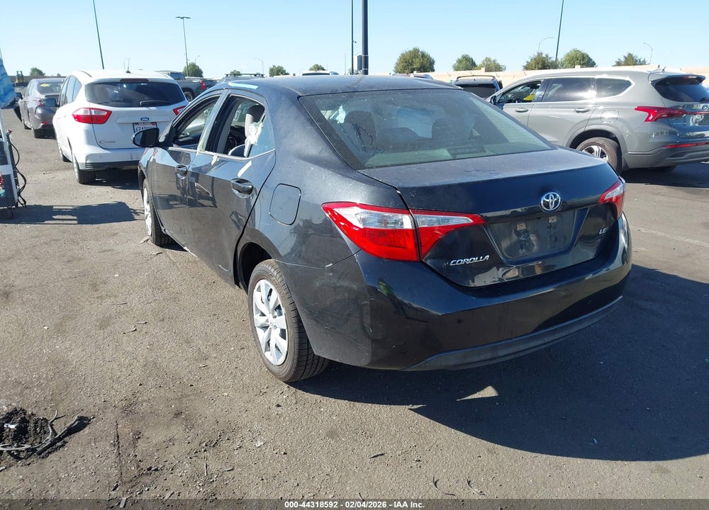 2016 TOYOTA COROLLA LE VIN: 5YFBURHE5GP525220