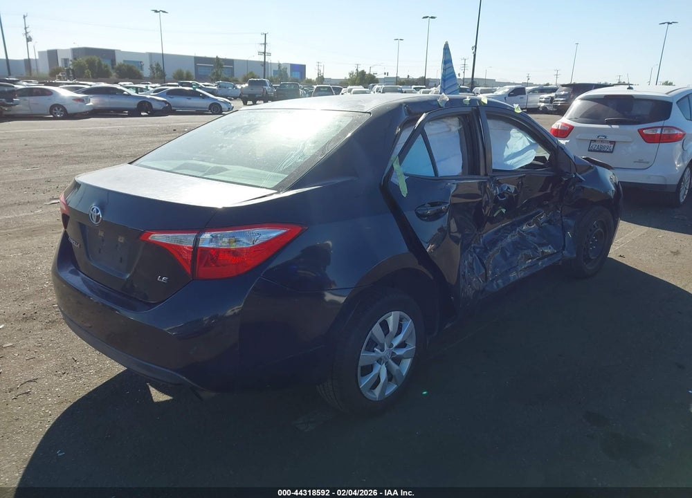 2016 TOYOTA COROLLA LE VIN: 5YFBURHE5GP525220