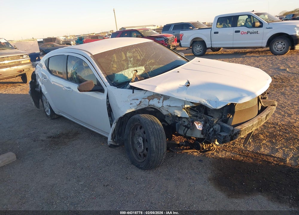 2012 DODGE AVENGER SE VIN: 1C3CDZAB2CN238000