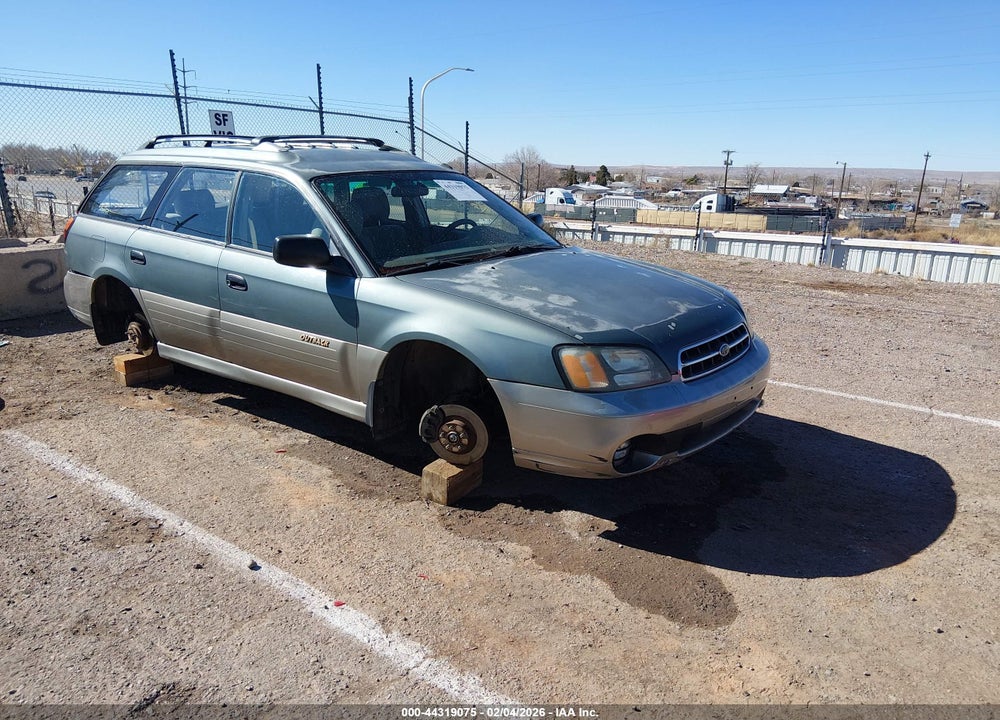 2001 SUBARU OUTBACK VIN: 4S3BH675216615413