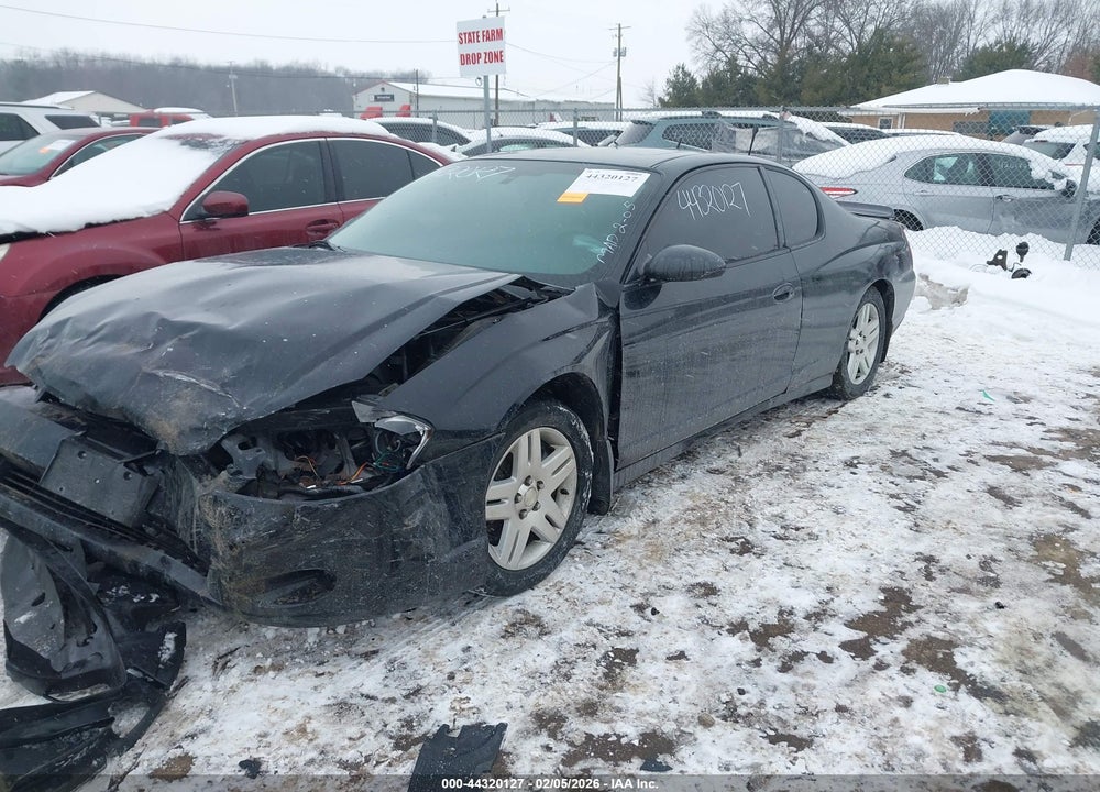 2007 CHEVROLET MONTE CARLO LT VIN: 2G1WK15K579405560