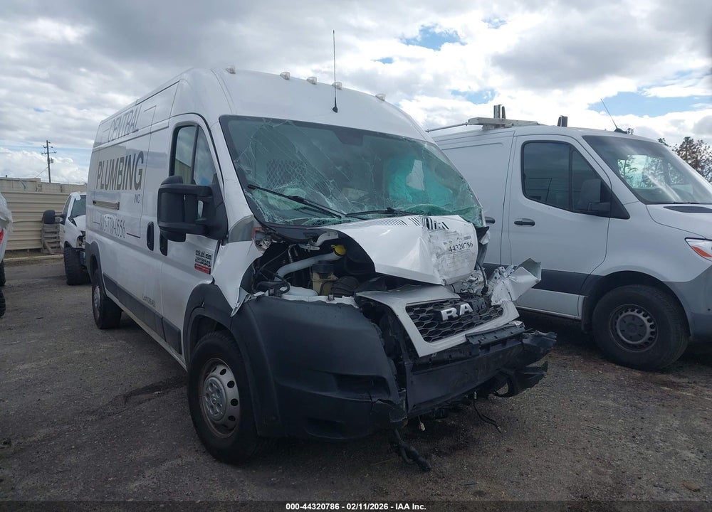 2021 RAM PROMASTER 2500 HIGH ROOF 159 WB VIN: 3C6LRVDG5ME521419