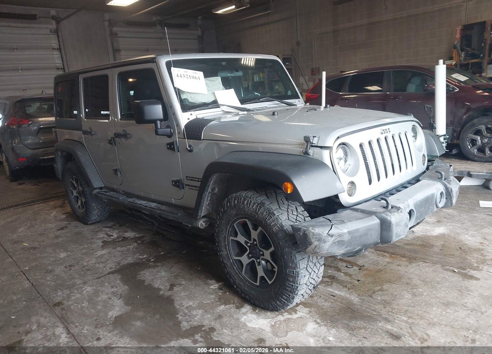 2012 JEEP WRANGLER UNLIMITED SPORT VIN: 1C4BJWDG4CL274126