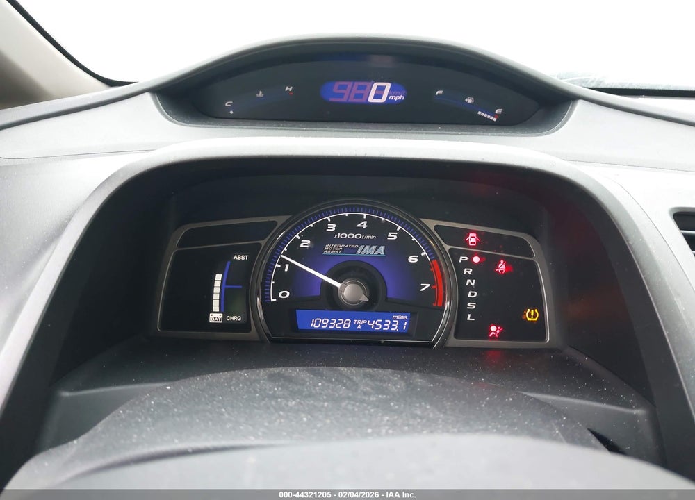 2010 HONDA CIVIC HYBRID VIN: JHMFA3F23AS007112