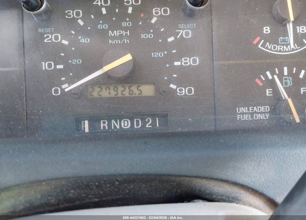 1995 FORD AEROSTAR VIN: 1FMDA31X6SZA42632