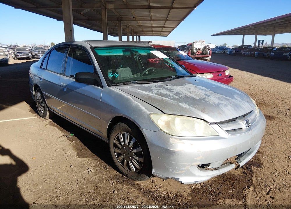 2005 HONDA CIVIC LX VIN: 2HGES16505H622496